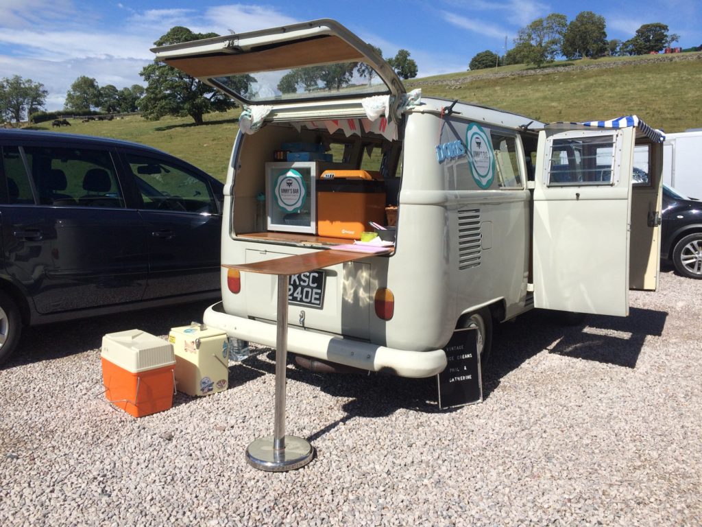 VW splitscreen ice cream van, wedding