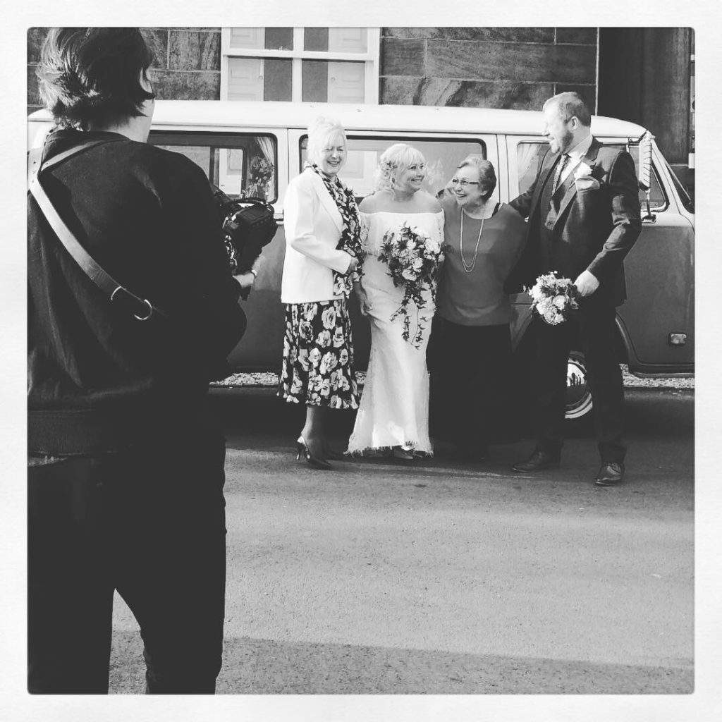 VW camper van wedding in Rawtenstall, Lancashire