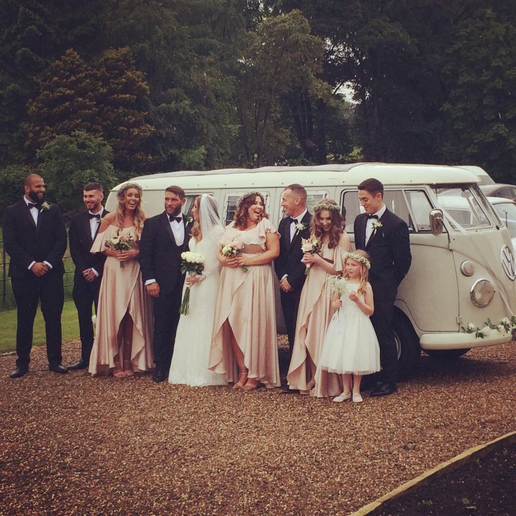 VW wedding camper van, Browsholme Hall, Lancashire