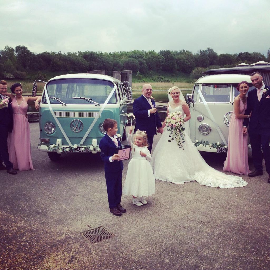VW camper van wedding hire at Brockholes, Preston
