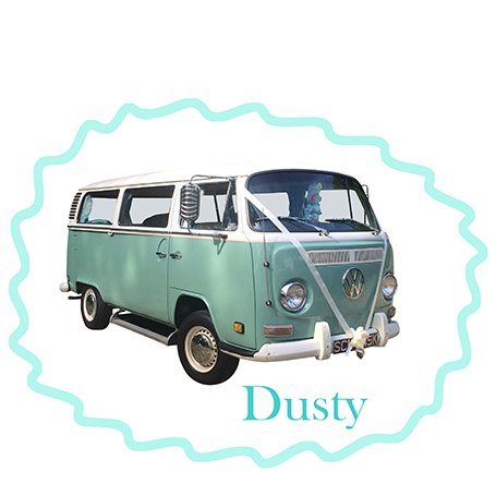 Dusty VW hire Van